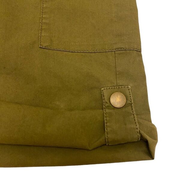 Eddie‎ Bauer Army Green Cargo Trail Flat Front Shorts Size 18 - Picture 5 of 16